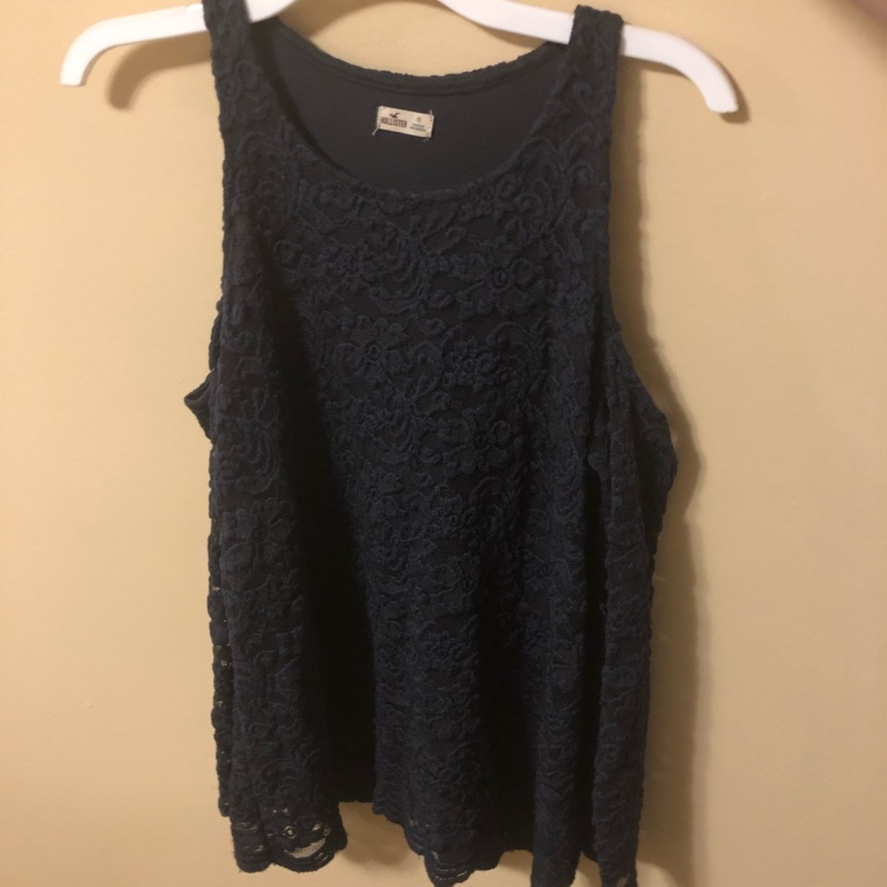 Lace cold shoulder top